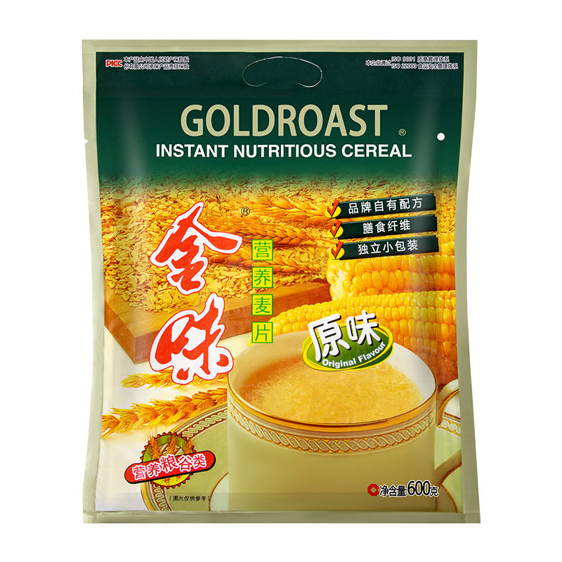 Oatmeal Golden Flavor Factory Wholesale Nutritional Oatmeal Ready-To-Eat Fortified Calcium 20 Bags Student Snacks Breakfast