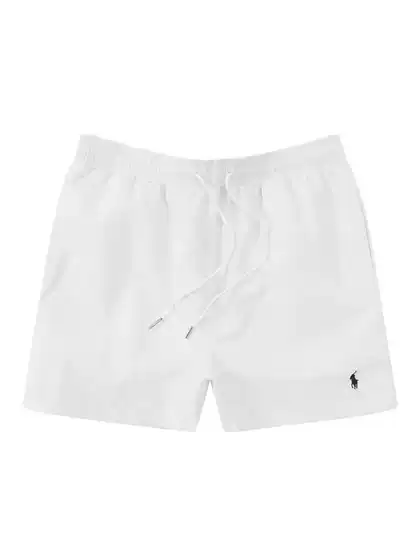 Summer Rl Logo Embroidered Polo Shorts Men's Surfing Quick-Dry Three-Quarter Pants Sports Beach Shorts Men's Casual Short Style