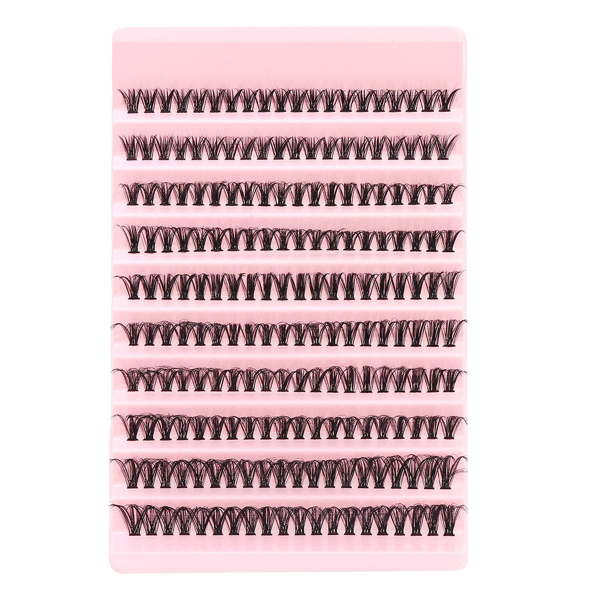 Cross-Border Trade Eyelash Washboard 30D40D50D60D80D European and American False Eyelashes Hot Melt Segmented Hair Versatile
