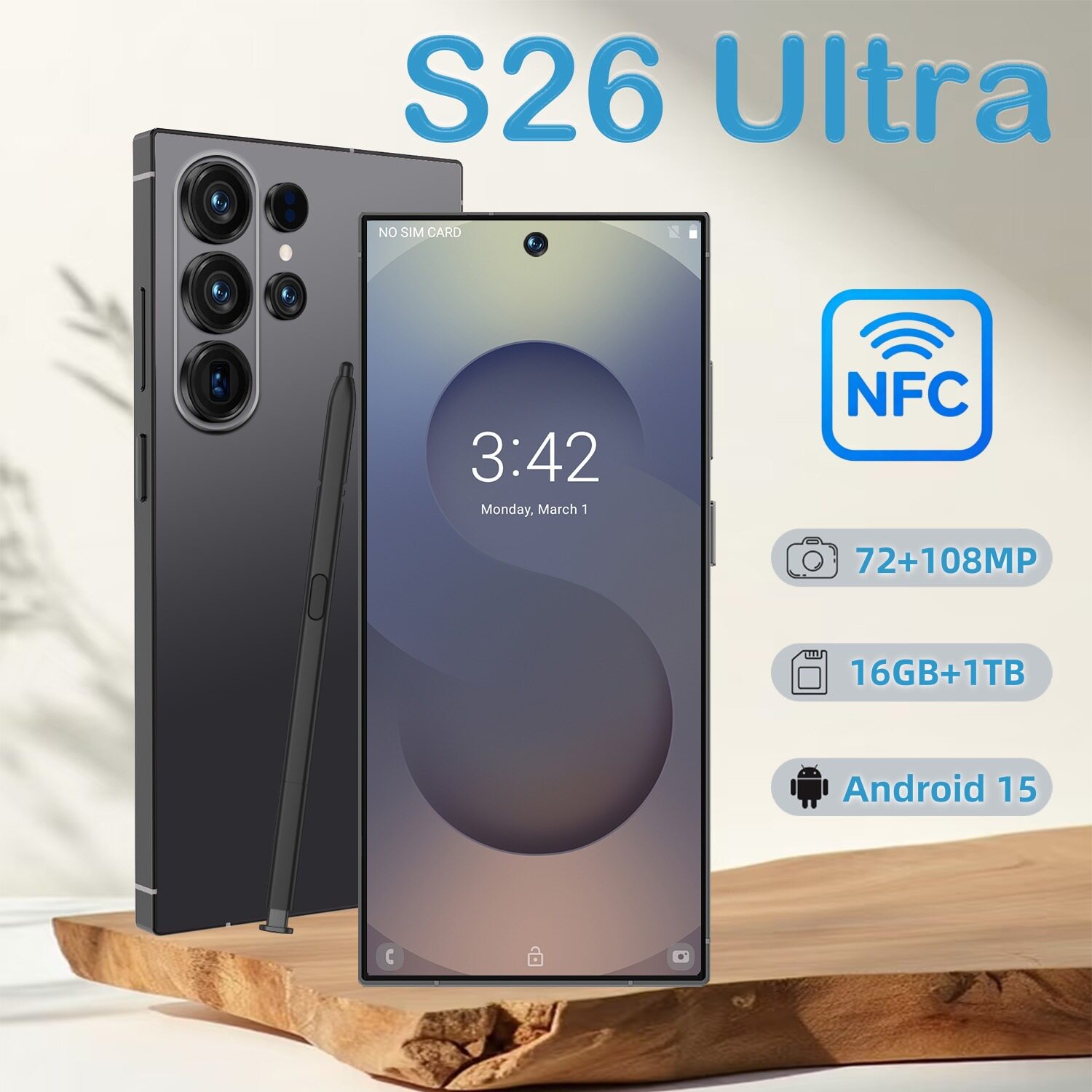 GUGO cross-border smartphone S26 Ultra all-in-one NFC functi...