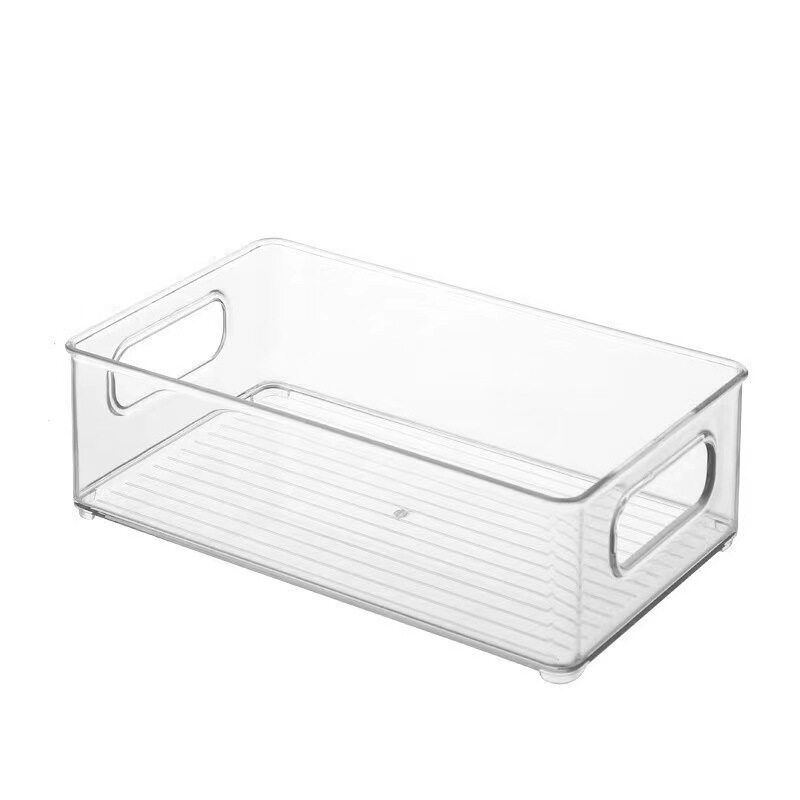 Desktop transparent storage box cosmetics storage box sundries snack storage basket transparent storage box jewelry box