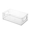 Desktop transparent storage box cosmetics storage box sundries snack storage basket transparent storage box jewelry box