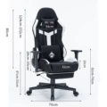 Black with foot rest (4-level air rod technology cloth lifting armrest)