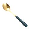 Emerald Stainless Steel Spoon Household Soup Eating Creative Korean-style Cute Long-handled Spoon Tableware