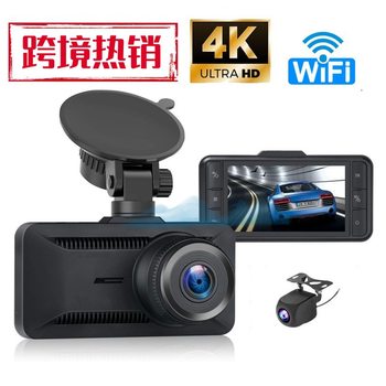 Cross-Border Driving Recorder 4K High-Definition Video Wifi Monitor Dual Camera High-Definition Night Vision Enhanced Ultra-Clear