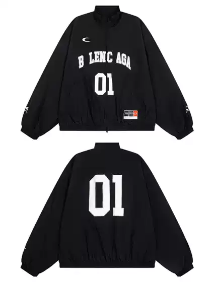 Cross-Border Paris High Version B Brand Mesh Lining Collection Windproof Waterproof Jacket Casual Versatile Unisex
