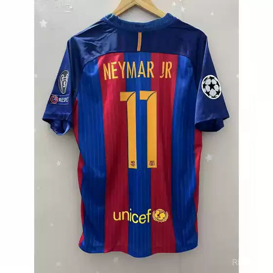 16-17Barcelona Barcelona Jersey Retro Commemorative Edition Messi Neymar Suarez Football Clothes Wholesale