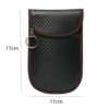 2024 Amazon Carbon Fiber Rfid Car Key Shielding Bag Faraday Bag Anti-Theft Anti-Scan Key Fob Case