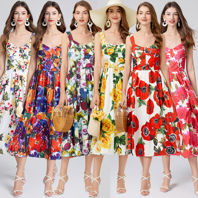 (Mới) Mã B4751 Giá 890K: Áo Hai Dây Nữ Gutdn Sexy Gợi Cảm Sexy Hàng Mùa Hè Phong Cách Âu Mỹ Họa Tiết Hoa Hai Dây Hở Vai Thời Trang Nữ Chất Liệu G03 Sản Phẩm Mới, (Miễn Phí Vận Chuyển Toàn Quốc).
