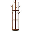 Solid Wood Rotating Coat Rack Floor-Standing Vertical Clothes Rack Bedroom Home Living Room Light Luxury Storage Rack