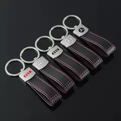 Cross-border Mercedes-Benz Audi car logo car logo leather advertising car metal key ring chain link pendant accessories
