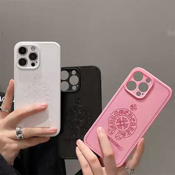 Trendy Brand Croxin Leather 17Promax Phone Case for Iphone16, Suitable for Apple 12, Cross Design, 13 Full Cover Case