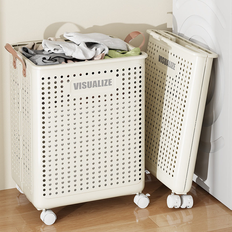 Folding Dirty Clothes Basket Laundry Basket Storage Basket Large Capacity Dirty Clothes Storage Basket Balcony Bathroom Gap Storage Basket