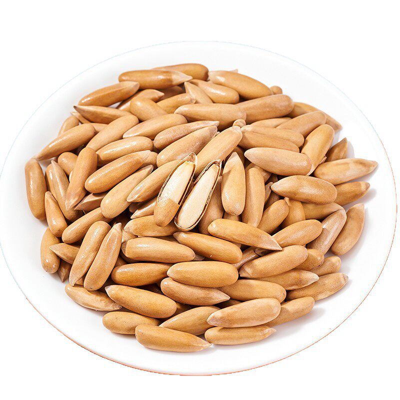 New Hand-Peeled Brazilian Pine Nuts Small Bag 500g Extra Large Capsules Original Flavor Nut Snacks for Pregnant Women Bulk Dried Fruits