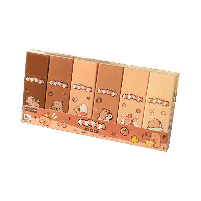 Kapi Bala Gradient Correction Tape suit Cartoon Error Correction Tape Large Capacity Correction Tape for Primary and Secondary School Students