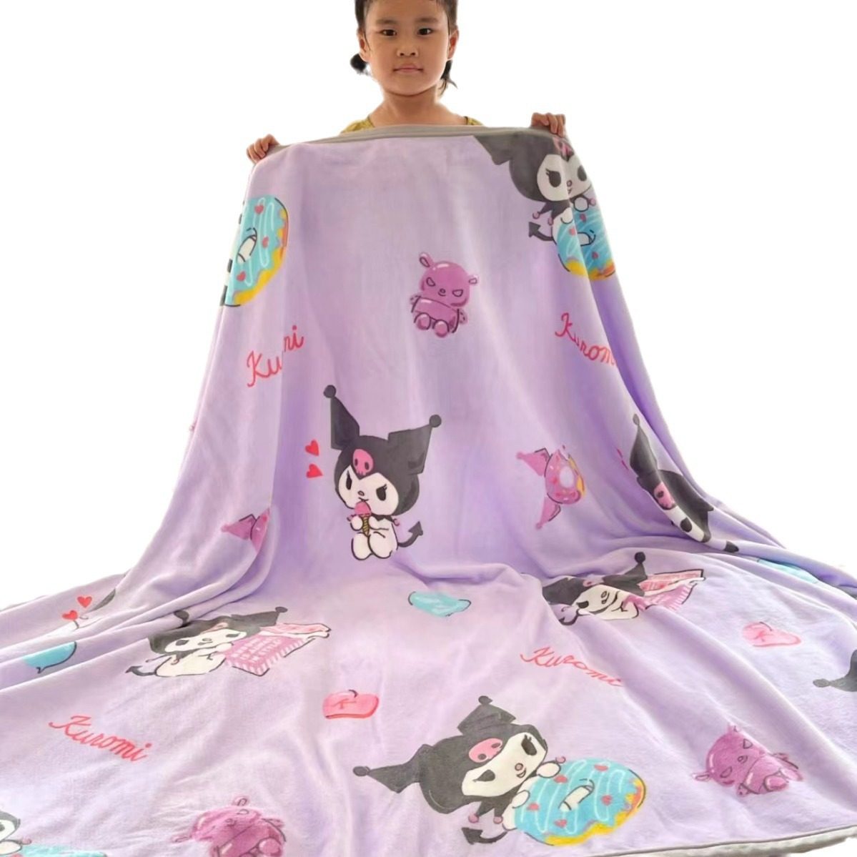 Cartoon children's Class A Sanrio blanket thickened milk velvet kindergarten noon office lunch break blanket gift wholesale