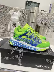 Fanjia 2023 Summer new Medusa couple's printed mesh breathable thick bottom all-match casual sneaker
