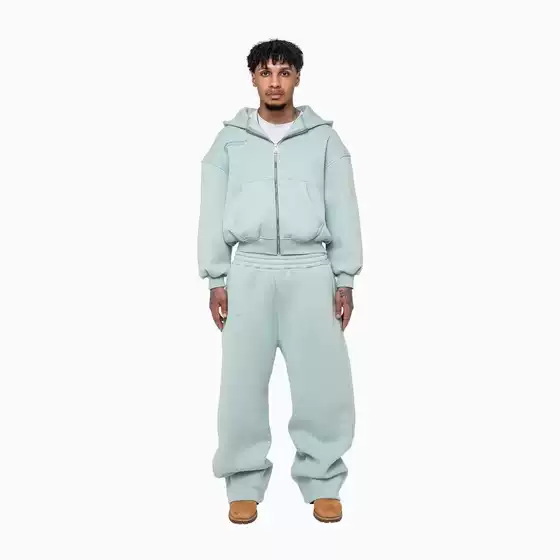 2025 New Customer Design 3D Digital Printing European and American Zipper Hooded Sweatshirt Sports Suit with Tag