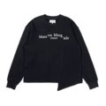 989 black round neck sweatshirt