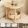 Thickened Four-Leaf Edge Bedroom Simple Movable Small Coffee Table Kitchen Storage Rack Multi-Functional Bedroom Bedside Table