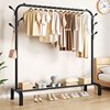 Telescopic Clothes Drying Rack Floor-Standing Room Bedroom Popular Clothes Hanging Rod Adjustable Adjustment Cool Clothes Rack Home Balcony Clothes Rack