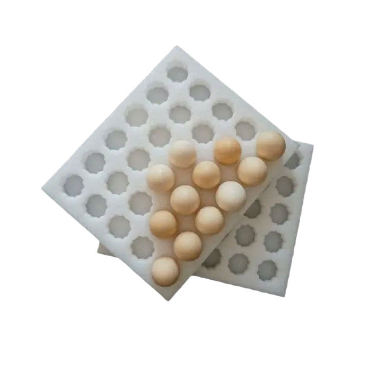 Manufacturer's Wholesale In-Stock Pearl Cotton Egg Tray for Express Delivery, Shockproof Free-Range Egg Packaging Box, Foam Egg Tray, Half-Height Carton