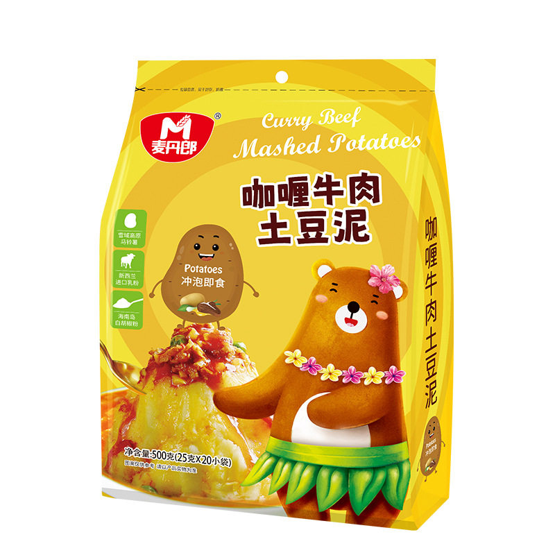 Convenient snack bag 500g mashed potatoes instant meal instant instant instant instant potato powder commercial afternoon tea