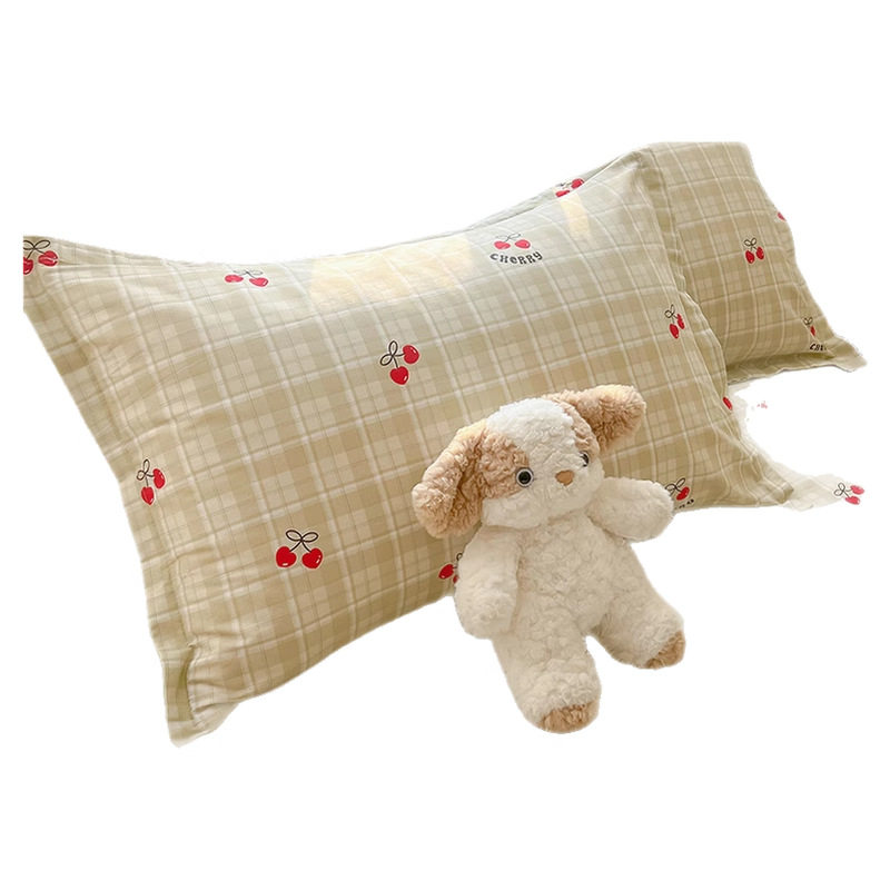 Pillowcase Pure Cotton 48Cmx74Cm Adult Pair 2025 New Student Dormitory Pillow Core Liner Cover 1
