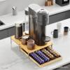 Wooden Coffee Capsule Storage Box Modern Simple Coffee Machine Base Solid Wood Office Desktop Tea Bag Storage Box