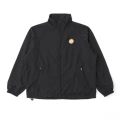 Round fabric label jacket (black)