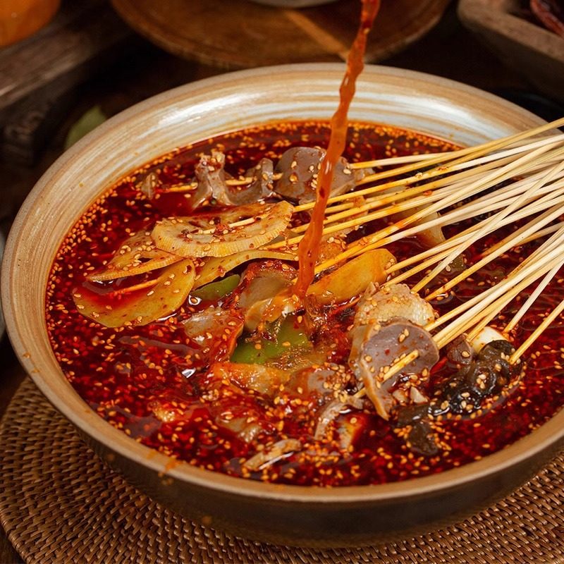 Sichuan Wazi Bobo Chicken Base Commercial Seasoning Commercial Stall Sichuan Leshan Cold Pot Skewers Spicy Seasoning Powder