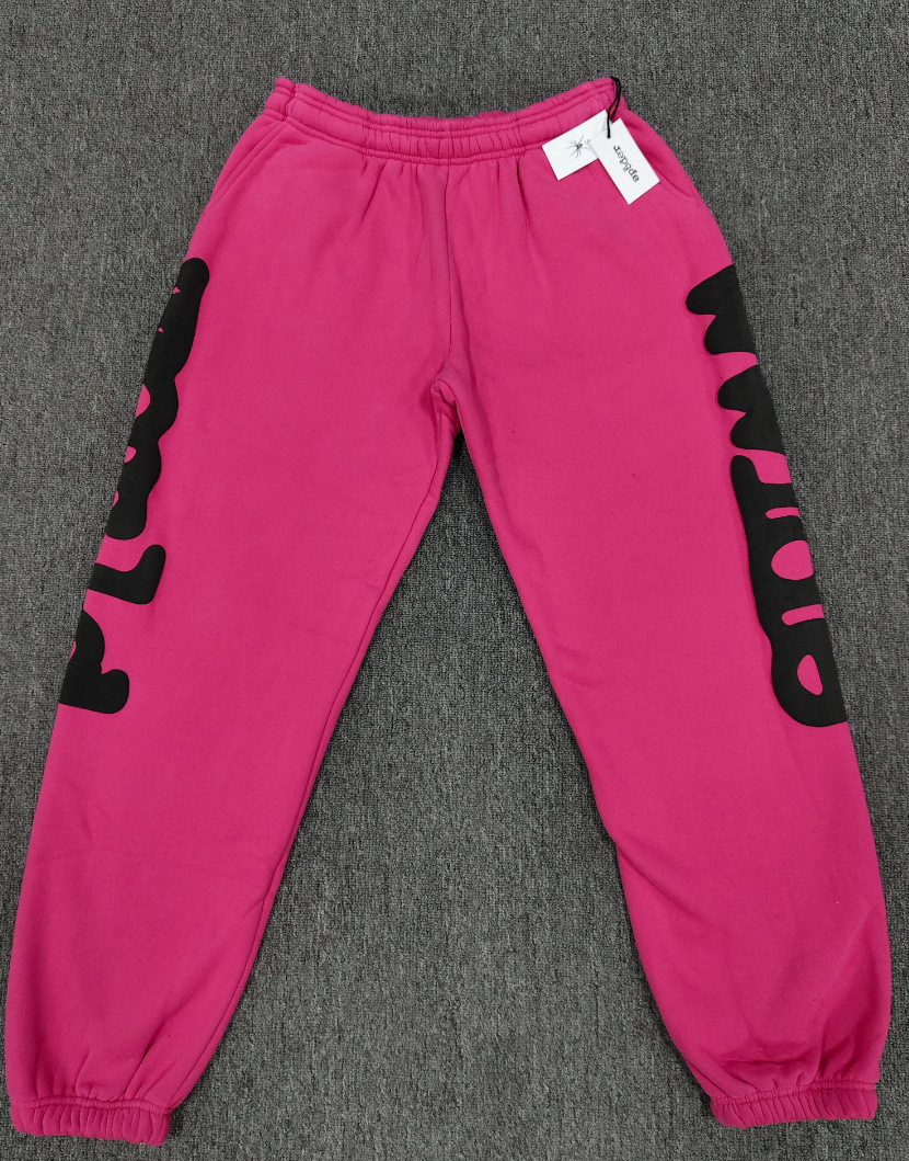 跨境爆款连帽衫555555美潮街头重磅宽松Sp5der卫衣卫裤男套装现货