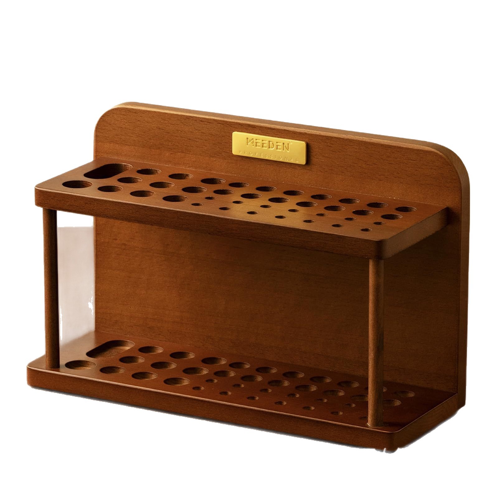 Wooden Desktop Large Storage Brush Brush Shelf Storage Rack Art Supplies Storage Rack Makeup Brush Storage Rack