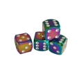 Iridescent Dice with Dots