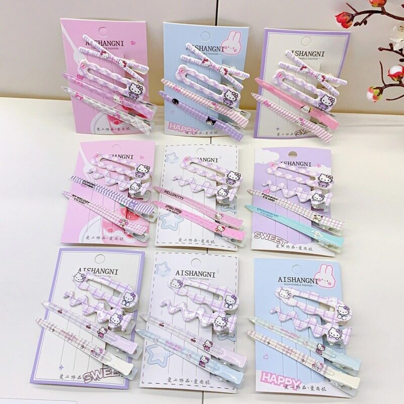 甜美交叉猫猫发夹可爱少女卡通侧边刘海夹网红ins高颜值百搭发饰