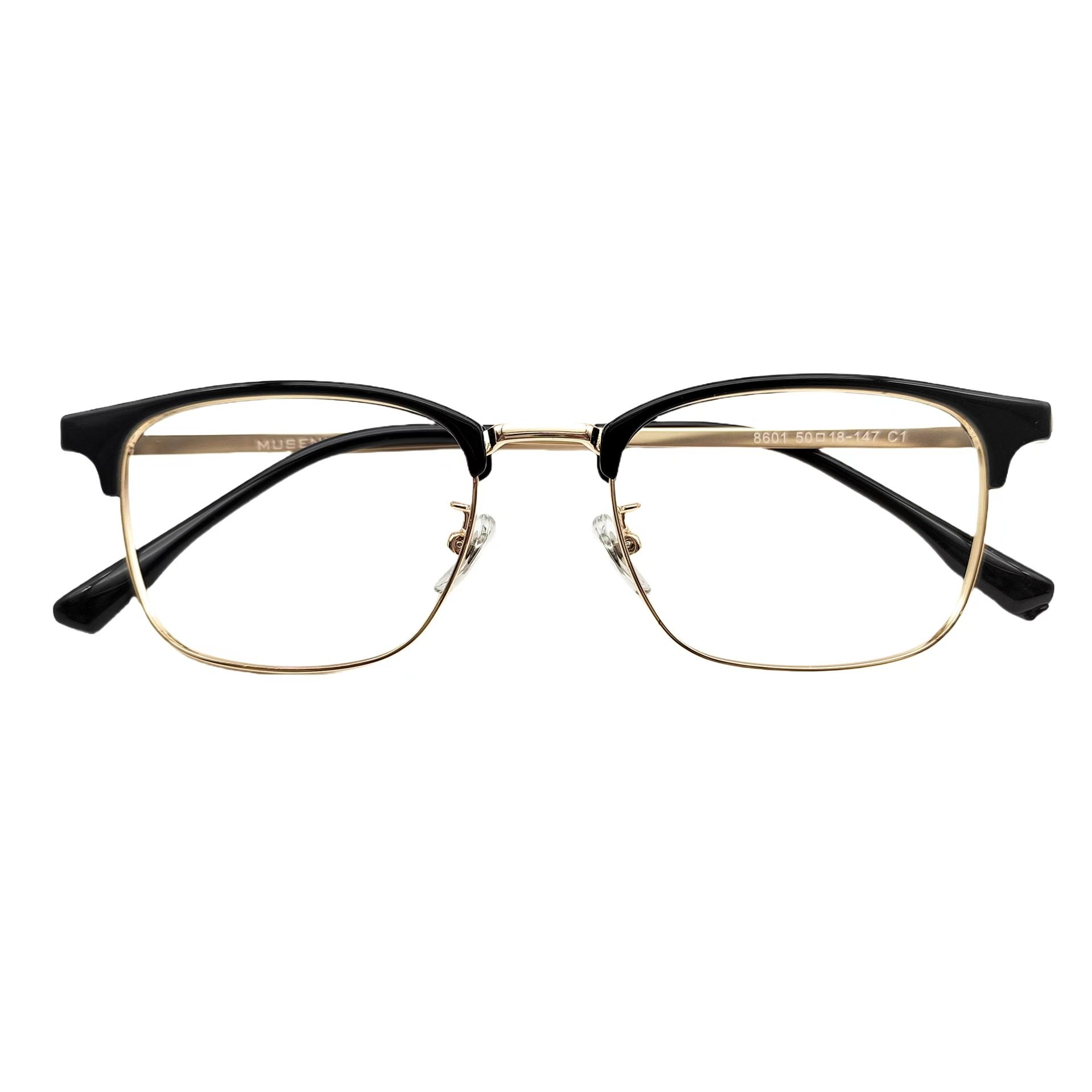 8601 Eyebrow Frame 50 Frame Wooden Glasses Frame Duqiao Myopia Glasses Frame Metal Frame Small Face Oval Frame