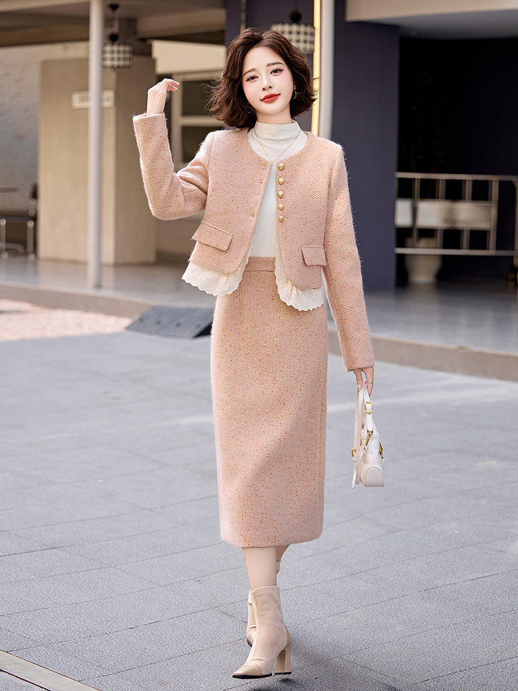 Áo Khoác Nữ Cả Bộ 2 Món Trông Trẻ Hơn Tuổi Hàng Mùa Xuân Thu Đông