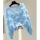 [80-180 кг] топ с длинными рукавами в цветочек и бриллиантах для тяжелой промышленности 2024 осенне-зимняя корейская версия свободного и тонкого свитера mini 6
