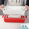 Rectangular Ceramic Baking Tray Oven Baking Tray suit Restaurant Household Kitchen High Temperature Resistant Ceramic Baking Tray