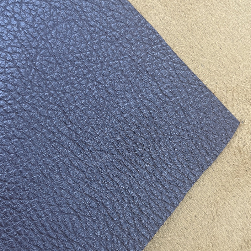 1.5mm Thick Lychee Pattern Leather, Suede Velvet Bottom Nappa Pattern Pvc Leather, Handbag Backpack Luggage Leather