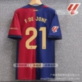 24-25 barcelona home court#21 de jong la liga armband