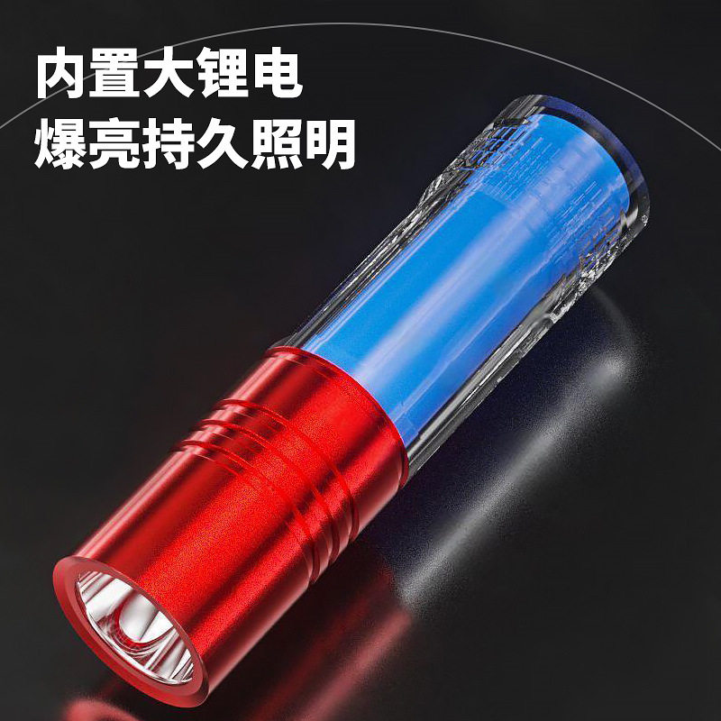 Aluminum Alloy Flashlight USB Rechargeable Portable Outdoor Led Lighting Emergency Small Flashlight Dropshipping Rechargeable