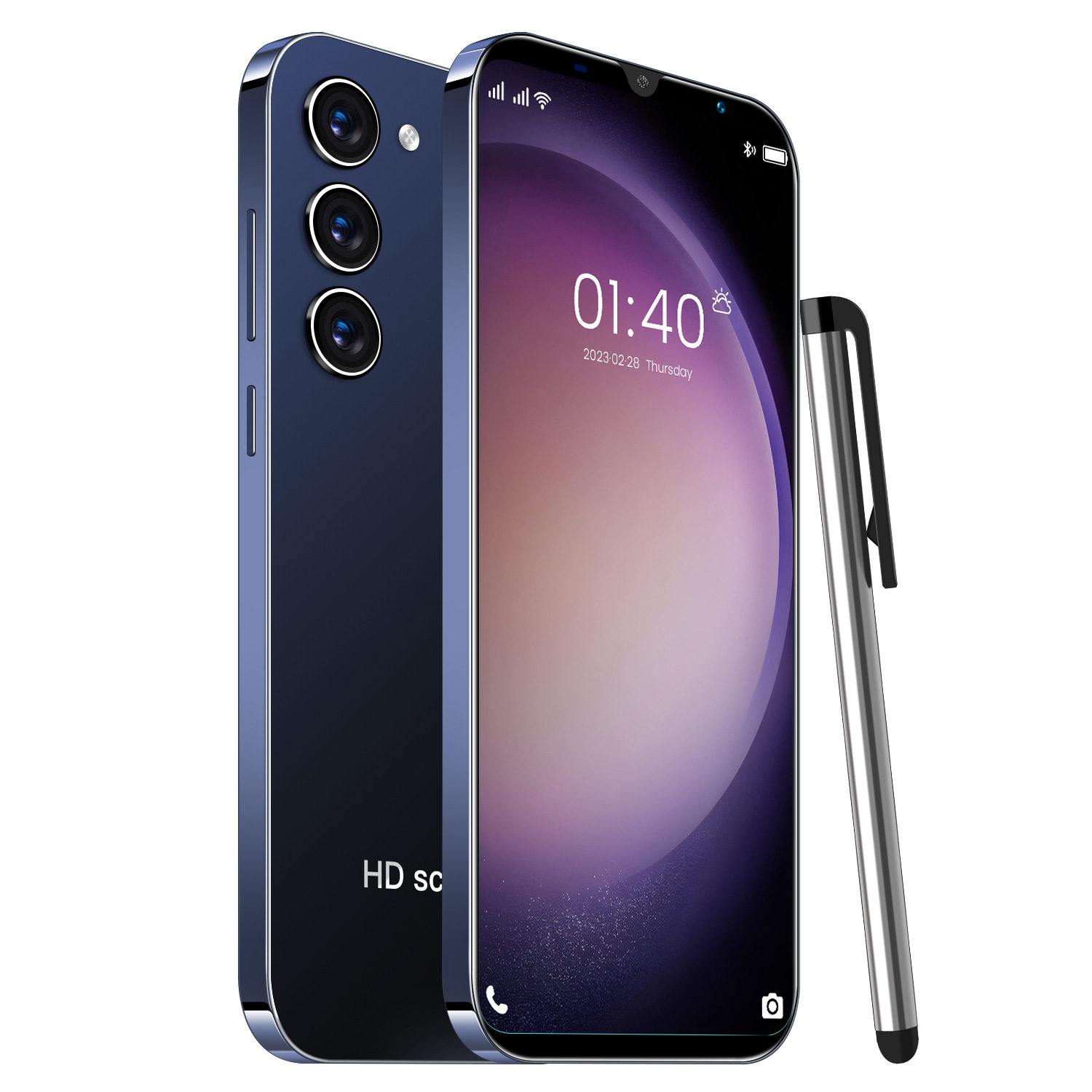 新款跨境手机S23+ 高清大屏安卓智能手机1+8G厂家直销低价批发