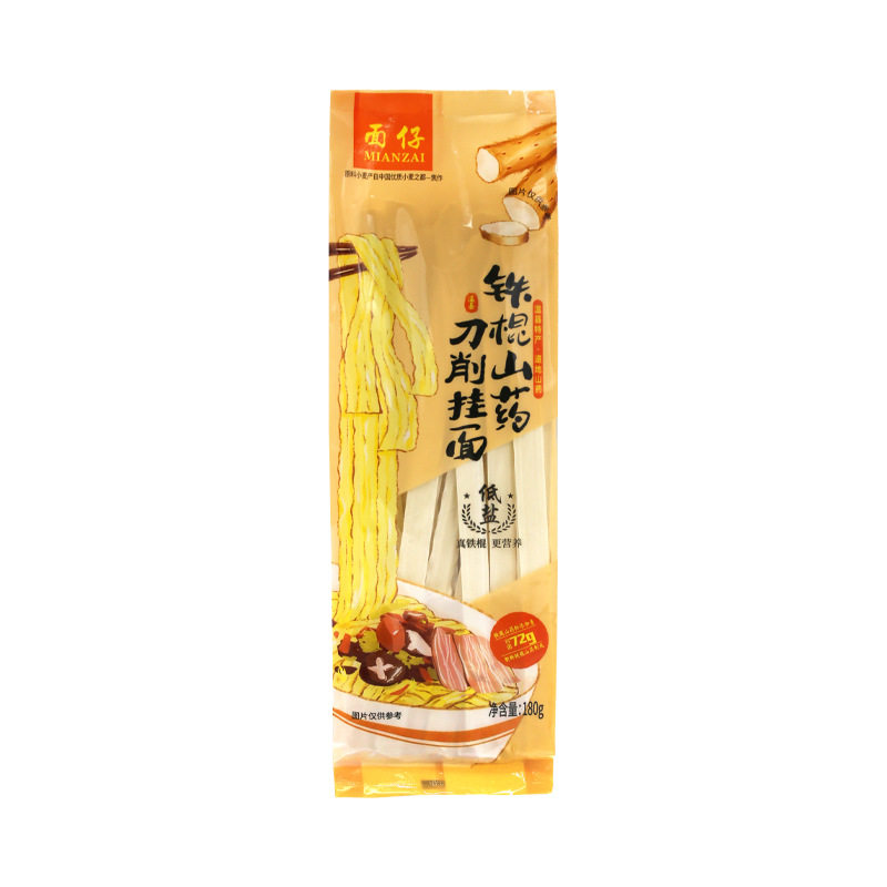 Henan pasta knife-cut noodles iron stick yam noodles strong Road high-gluten knife-cut noodles family independent bag