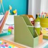 Children's Desktop Bookshelf, Student Test Paper Storage Rack, Wooden Classification Folder Organizer, Combination Rack, Storage Picture Book
