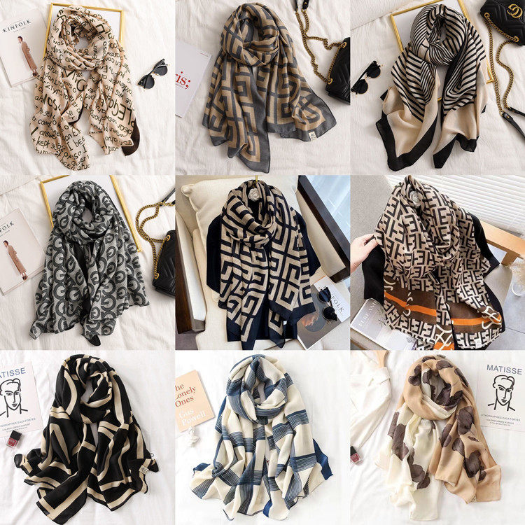 [Factory Straight Hair] Korean version of spring and summer new cotton and linen gauze towel thin silky shawl travel sunscreen beach towel women