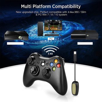 xbox360 wireless gamepad 2.4G wireless PC360 with receiver computer PCPS all-in-one