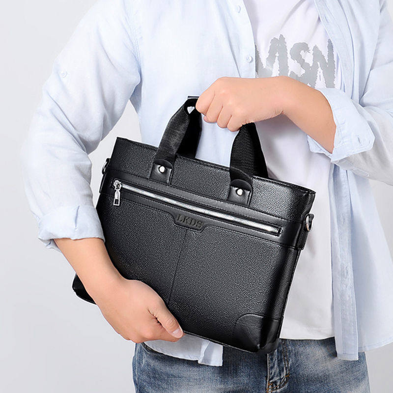 2023 New Men's Bag Briefcase European and American Men's Business Handbag Shoulder Bag Crossbody Bag Casual Computer Bag