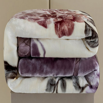 Double-Layer Thickened Raschel Blanket Single and Double Autumn and Winter Warm Blanket Cloud Mink Velvet Blanket Wedding Gift Blanket
