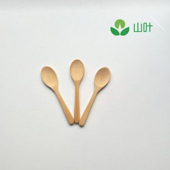 Source Manufacturer Wholesale Bamboo Spoon Honey Small Bamboo Spoon Small Wooden Spoon Jam Bamboo Spoon Curved Handle Coffee Spoon Can Be Engraved with Logo